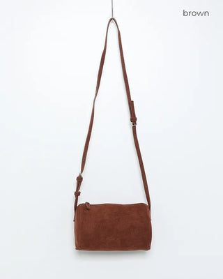 Suede mini handbag