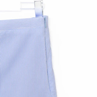 Striped cotton long skirt