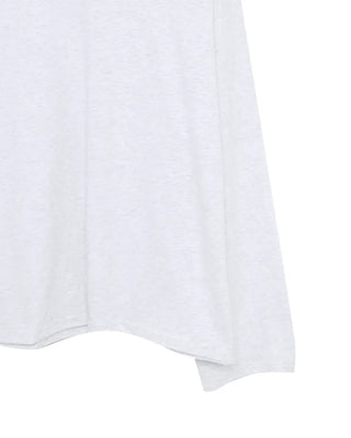 Loose-fitting V-neck cotton t-shirt