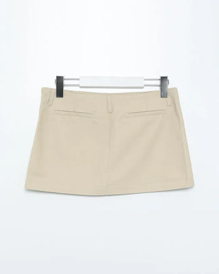 Low-waisted mini skirt