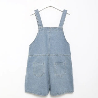 Denim Half Overalls