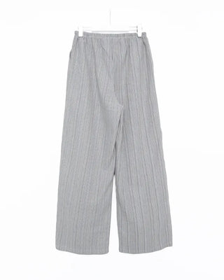 Linen striped banding pants