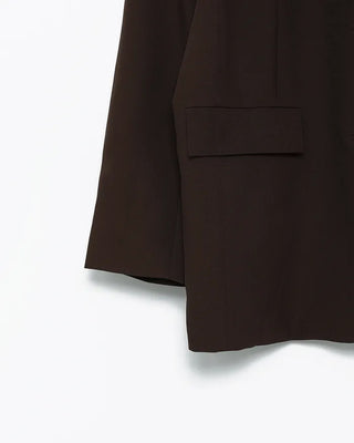 Tailored collar single overjacket
