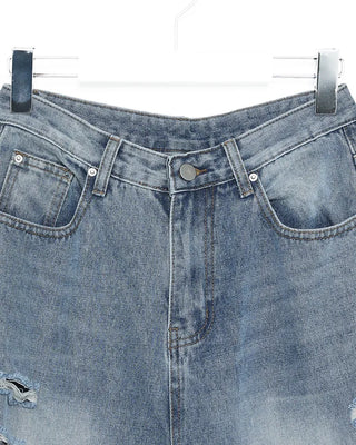 Vintage distressed denim pants