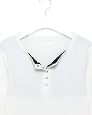 Layered long-sleeve T-shirt