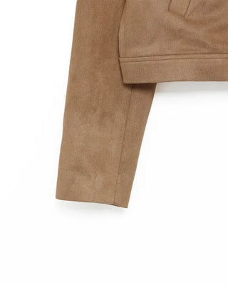 Suede cropped jacket