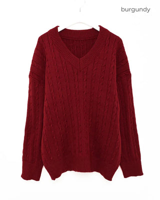 (Unisex) Oversized Cable Knit