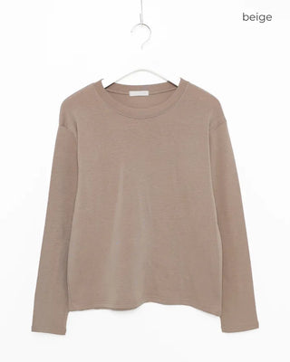 Simple round long T-shirt