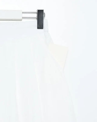 Midi balloon skirt with elastic waistband at the back