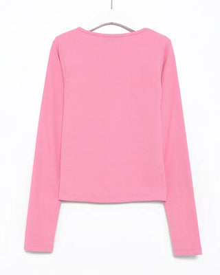 Ribbed Slim Long Cut and Sewn