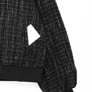 Tweed blouson jacket