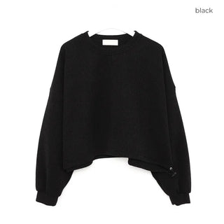 String Cropped Sweatshirt