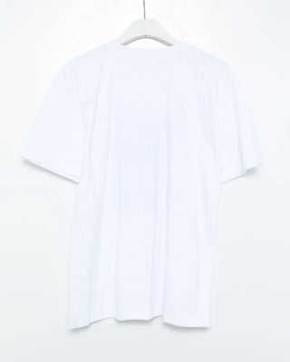 Women's monochrome photo lettering half-length T-shirt