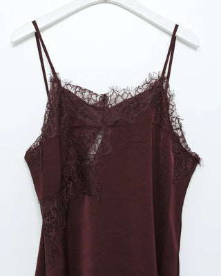 Satin lace camisole dress