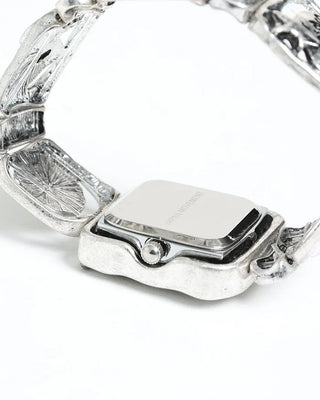 Square Silver Star Handwatch
