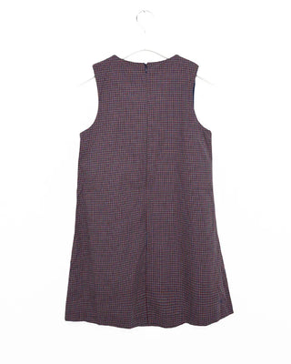 Checked mini sleeveless dress