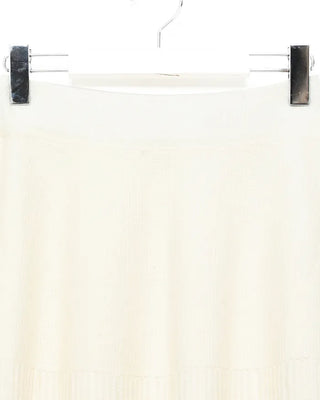 Shirred long knit skirt
