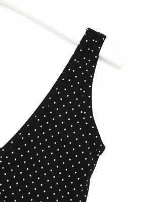 Polka Dot V-Neck Sleeveless