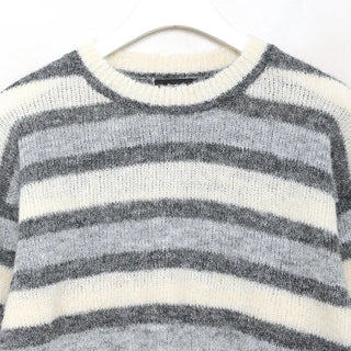 Striped Round Knit Sweater