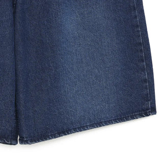 D-ring Bermuda denim pants