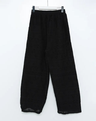 Flower Punching Wide Easy Pants