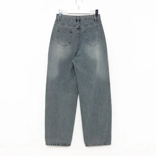 Vintage slit denim pants