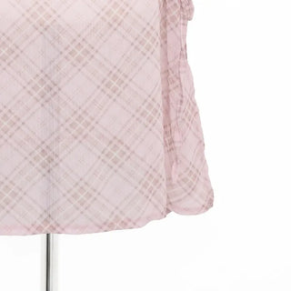 Checked layered skirt
