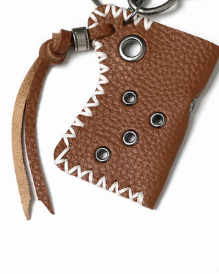 Eyelet Leather Lighter Case Keychain