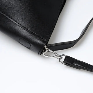 Leather square bag