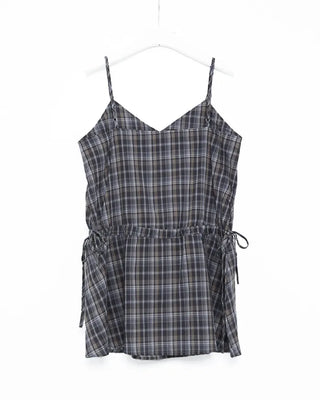 Checked mini dress