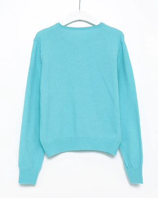 Roll neck wool cardigan