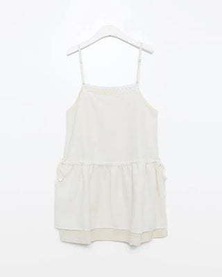 Shirred peplum camisole