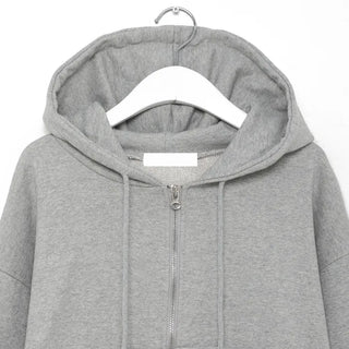 Semi-Clothed Sweat Double Zip Hoodie