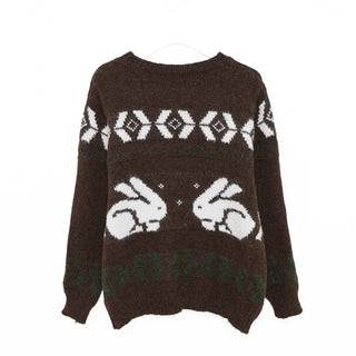 Two-rabbit round knit