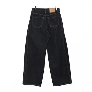 (Unisex) Semi-balloon non-washed denim