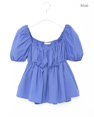 2-way short-sleeved blouse