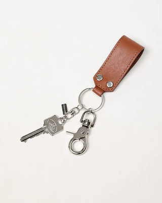Leather tag key ring