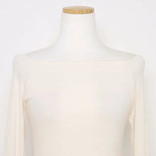 Slim-fit off-shoulder t-shirt