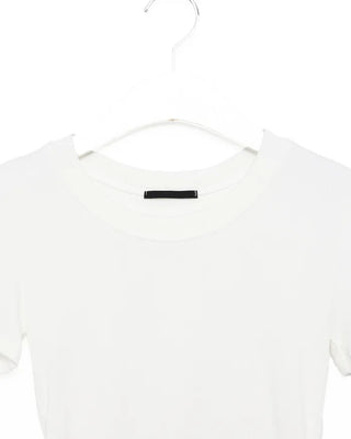 Round-cut cropped T-shirt