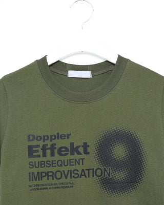 9 Effect Lettering Half T-Shirt