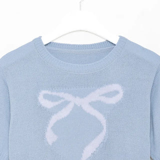 Ribbon Half-Sleeve Knit