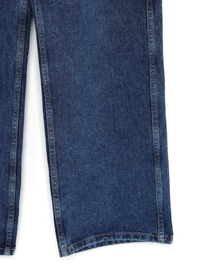 Wide denim pants