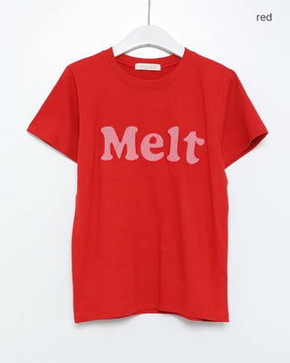 Check Lettering Patch Short Sleeve T-Shirt