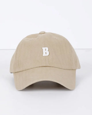 B cotton ball cap