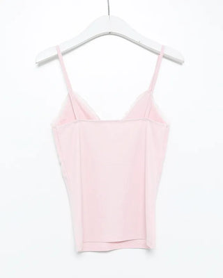 Flower bead lace V-neck camisole