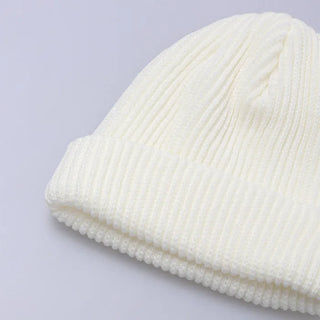 Basic color knit hat