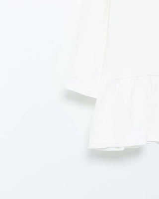 Frilled Layered Long T-Shirt