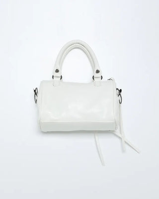 Eyelet Shoulder Mini Boston Bag