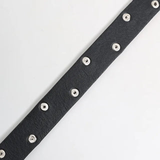 Square buckle star stud belt