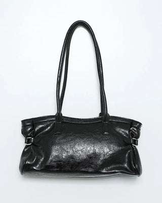 Square buckle shoulder bag